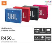 JBL Go Bluetooth Portable Speaker-Each
