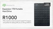 Seagate Expansion 1TB Portable Hard Drive