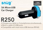 Snug 3A Micro USB Car Charger