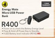 Energy Mate Micro-USB Power Bank