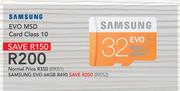 Samsung Evo MSD Card Class 10