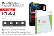 Microsoft Office Home & Student 2013 1 User (1PC)