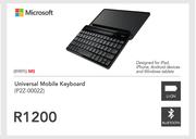 Microsoft Universal Mobile Keyboard P2Z-00022
