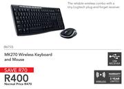 Logitech MK270 Wireless Keyboard And Mouse