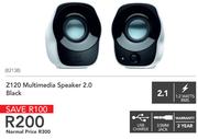 Logitech Z120 Multimedia Speaker 2.0 Black