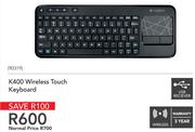 Logitech K400 Wireless Touch Keyboard