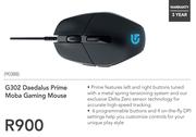 Logitech G302 Daedalus Prime Moba Gaming Mouse