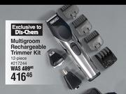 Wahl Multigroom Rechargeable Trimmer Kit 12 Piece