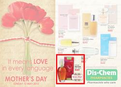 Dis-Chem : Mother's Day (29 Apr - 12 May 2013), page 1