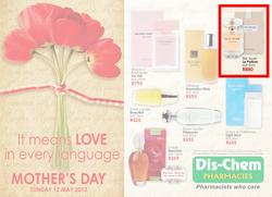 Dis-Chem : Mother's Day (29 Apr - 12 May 2013), page 1