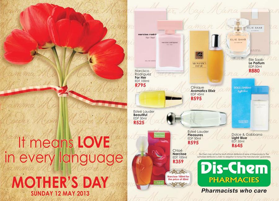 Dis Chem Mother s Day 29 Apr 12 May 2013 m.guzzle .za