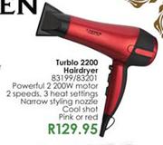Carmen Turbo 2200 Hairdryer(83199/83201)