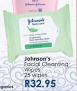 Johnson's Facial Cleansing Wipes-Each