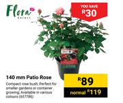 Flora 140mm Patio Rose