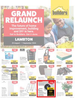 Builders : Grand Relaunch Lambton (29 August - 01 September 2024), page 1