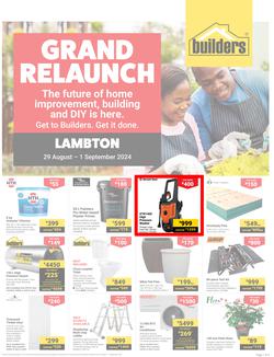 Builders : Grand Relaunch Lambton (29 August - 01 September 2024), page 1