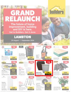 Builders : Grand Relaunch Lambton (29 August - 01 September 2024), page 1