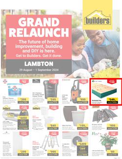 Builders : Grand Relaunch Lambton (29 August - 01 September 2024), page 1
