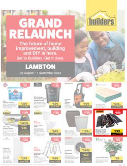 Builders : Grand Relaunch Lambton (29 August - 01 September 2024), page 1