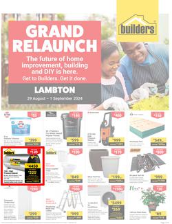 Builders : Grand Relaunch Lambton (29 August - 01 September 2024), page 1