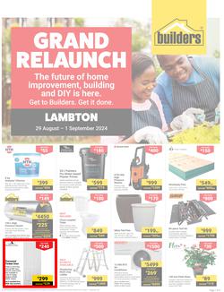 Builders : Grand Relaunch Lambton (29 August - 01 September 2024), page 1
