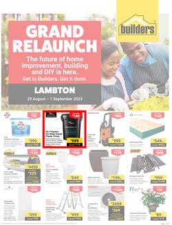 Builders : Grand Relaunch Lambton (29 August - 01 September 2024), page 1