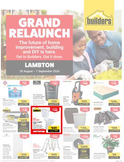 Builders : Grand Relaunch Lambton (29 August - 01 September 2024), page 1