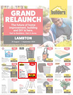 Builders : Grand Relaunch Lambton (29 August - 01 September 2024), page 1