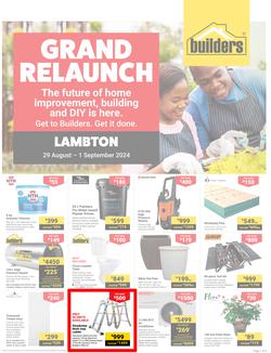 Builders : Grand Relaunch Lambton (29 August - 01 September 2024), page 1