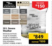 Fired Earth 20L Severe Weather