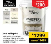 Fired Earth 20L Whispers