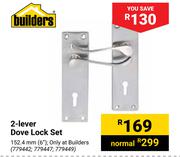 Builders 2 Lever Dove Lock Set