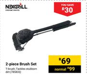 Nexgrill 2 Piece Brush Set