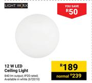 Light Worx 12W LED Ceiling Light