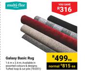 Multi Flor Galaxy Basic Rug-1.6m x 2.4m Each