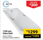 Betta 1700mm Value Bath