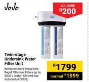 JoJo Twin Stage Undersink Water Filter Unit