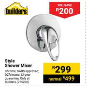 Builders Style Shower Mixer