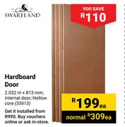 Swartland Hardboard Door