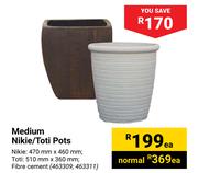 Medium Nikie/Toti Pots-Each