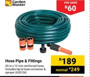 Garden Master Hose Pipe & Fittings