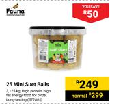 Fauna 25 Mini Suet Balls