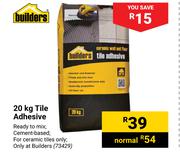 Builders 20Kg Tile Adhesive 