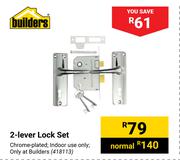 Builders 2 Lever Lock Set