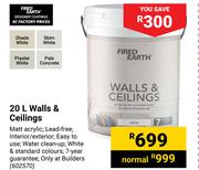 Fired Earth 20L Walls & Ceilings