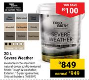 Fired Earth 20L Severe Weather