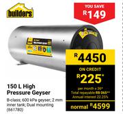 Builders 150L High Pressure Geyser