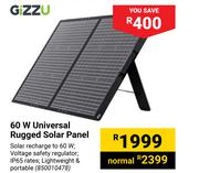 Gizzu 60W Universal Rugged Solar Panel
