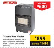 Goldair 3 Panel Gas Heater