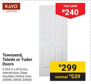 Kayo Townsend Toledo Or Tudor Doors